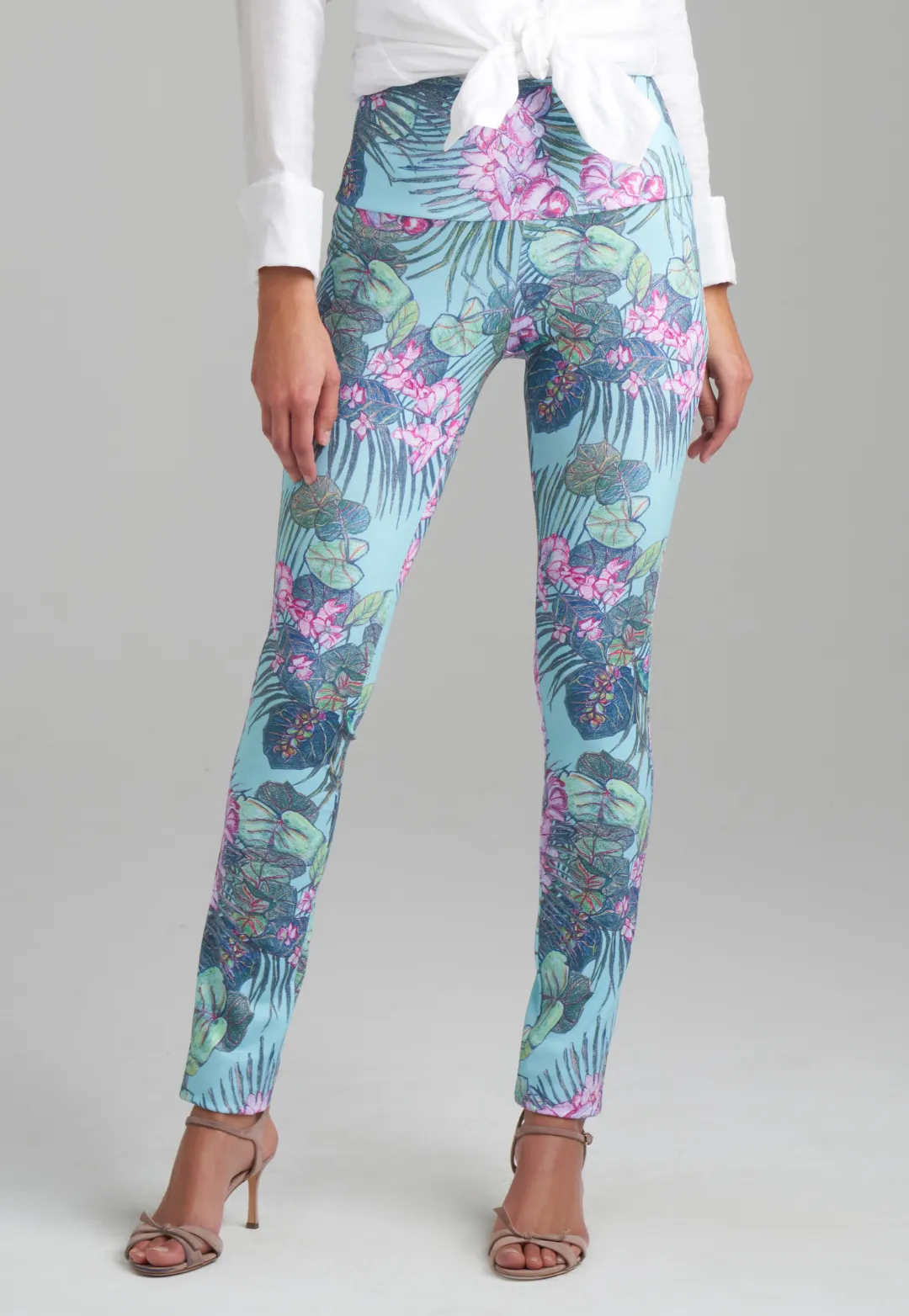 Virginia Stretch Knit Pant in Paradise