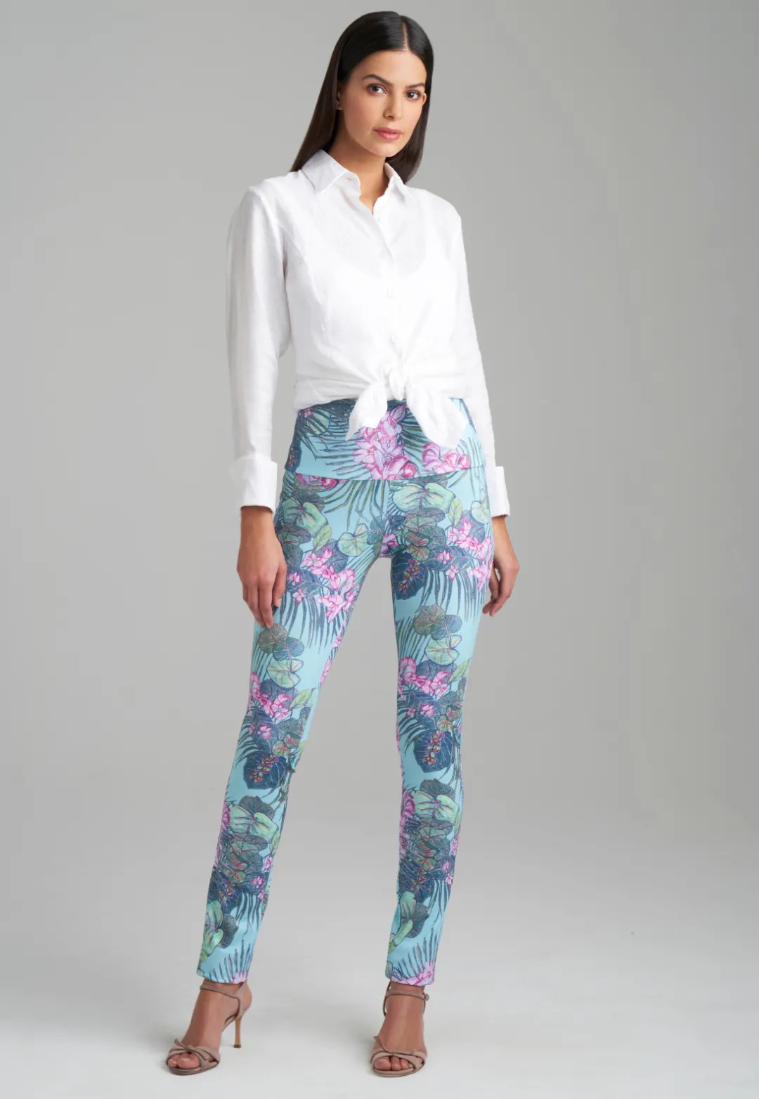 Virginia Stretch Knit Pant in Paradise