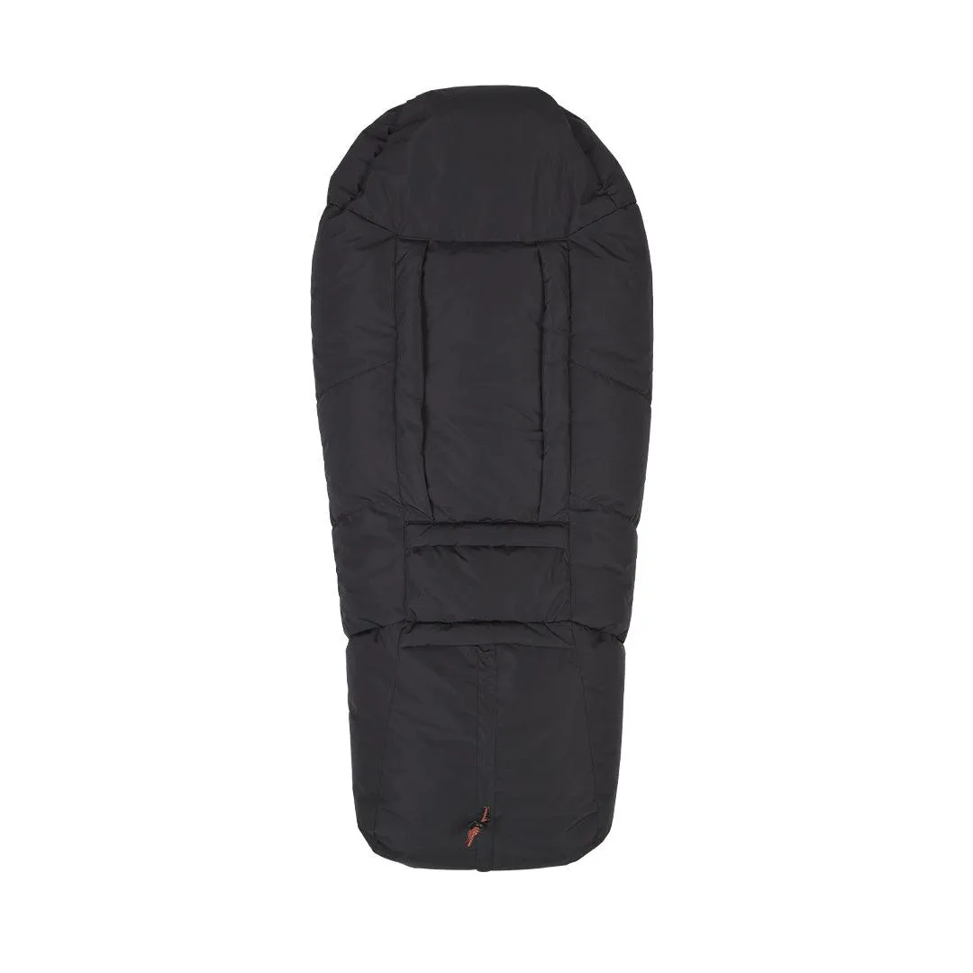 Voksi Adventure North Footmuff - Black - Seashell Sand