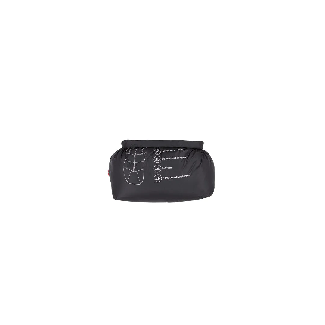Voksi Adventure North Footmuff - Black - Seashell Sand