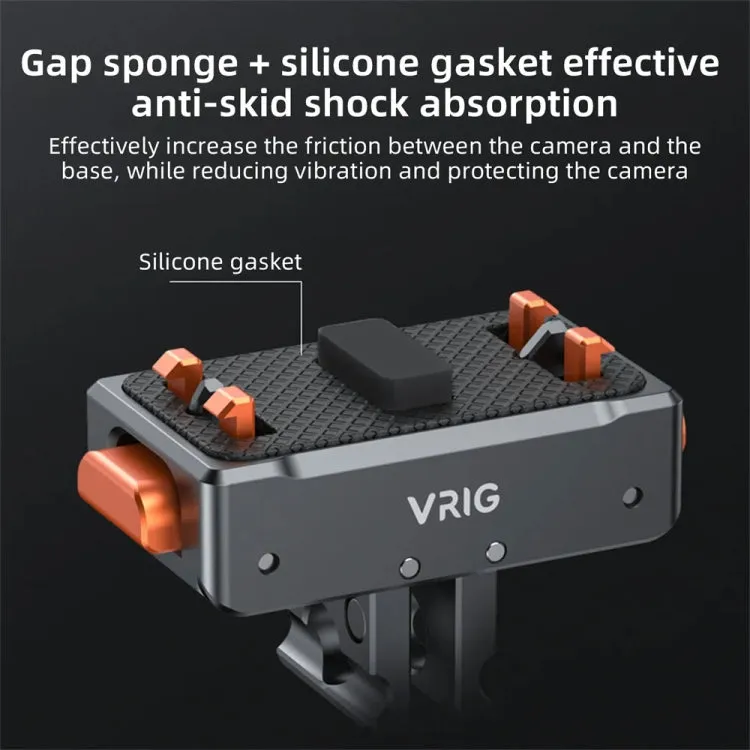 VRIG Magnetic Quick Release Adapter for Action Camera , Spec: Base Top Cover Kit