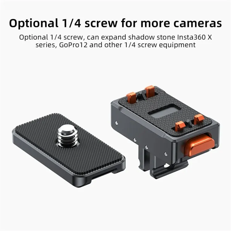 VRIG Magnetic Quick Release Adapter for Action Camera , Spec: Base Top Cover Kit