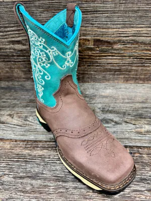 W5013 Women's Square Toe Farm and Ranch Western Work Boot by Corral