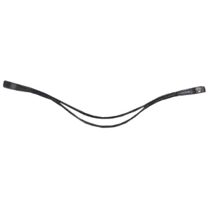 WALDHAUSEN LEATHER BROWBAND ROMANCE X-LINE WITH STRASS Black