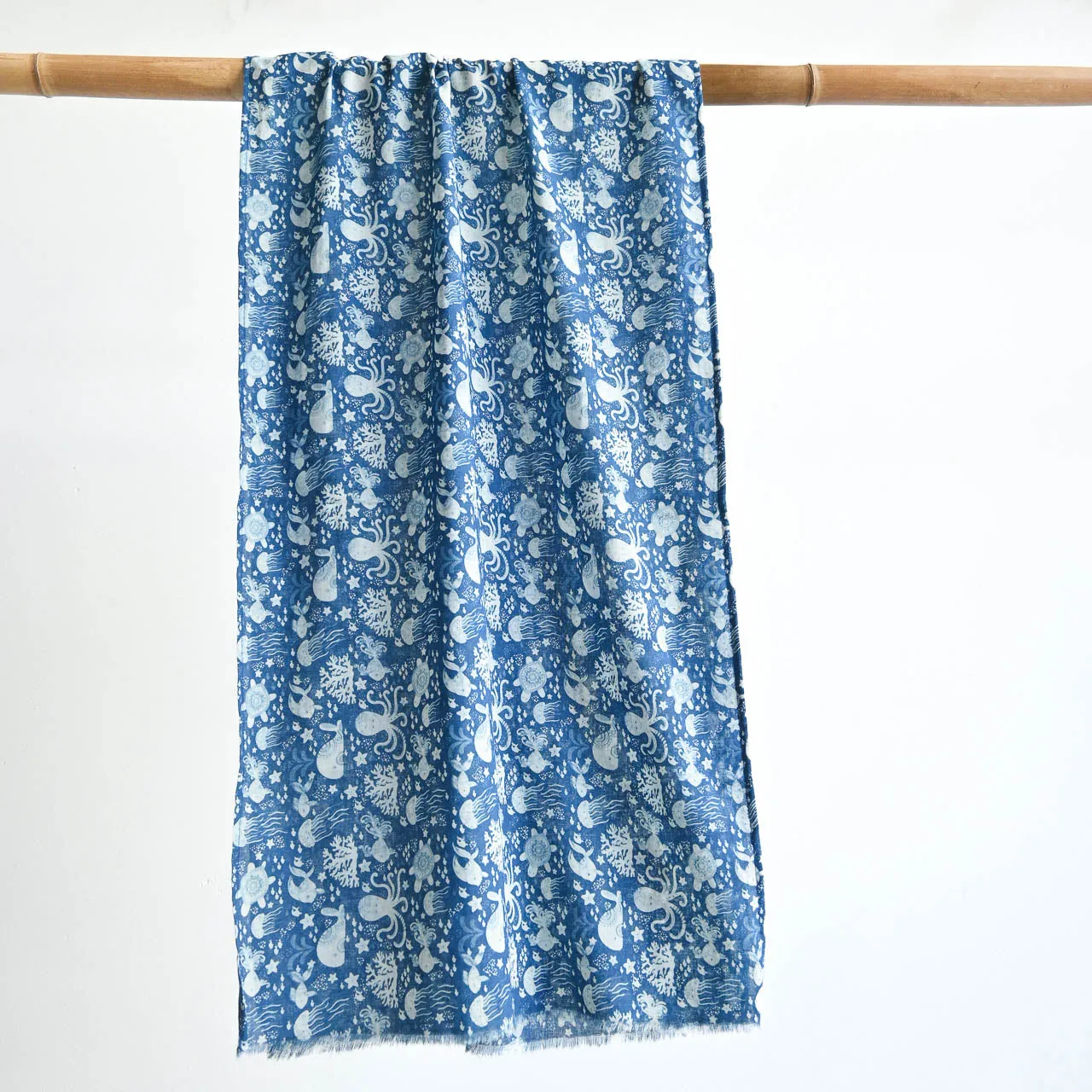 Walk In The Park Cotton Scarf - Neptune's Garden
