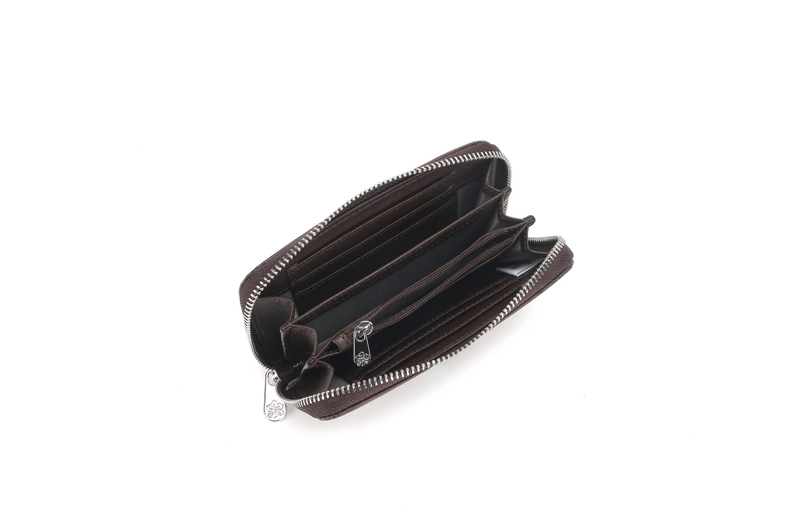 Wallet Chloe Tiare Embossed Brown-Black