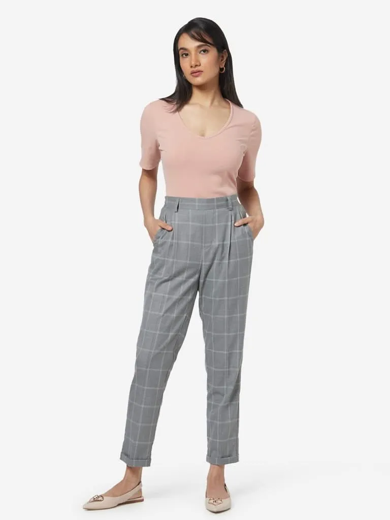 Wardrobe Dusty Pink Nexa Ribbed Top