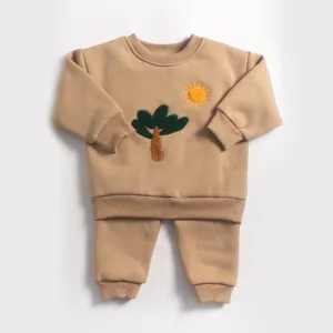 Warm Fleece Sweatshirt & Pants Set