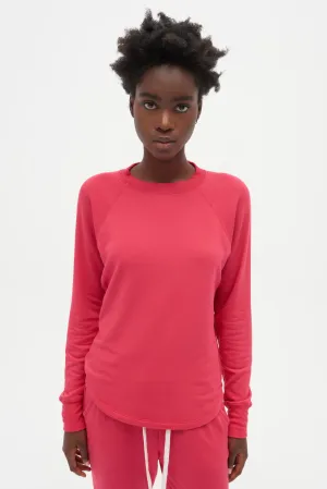 Warm Up Fleece Sweatshirt, Lychee