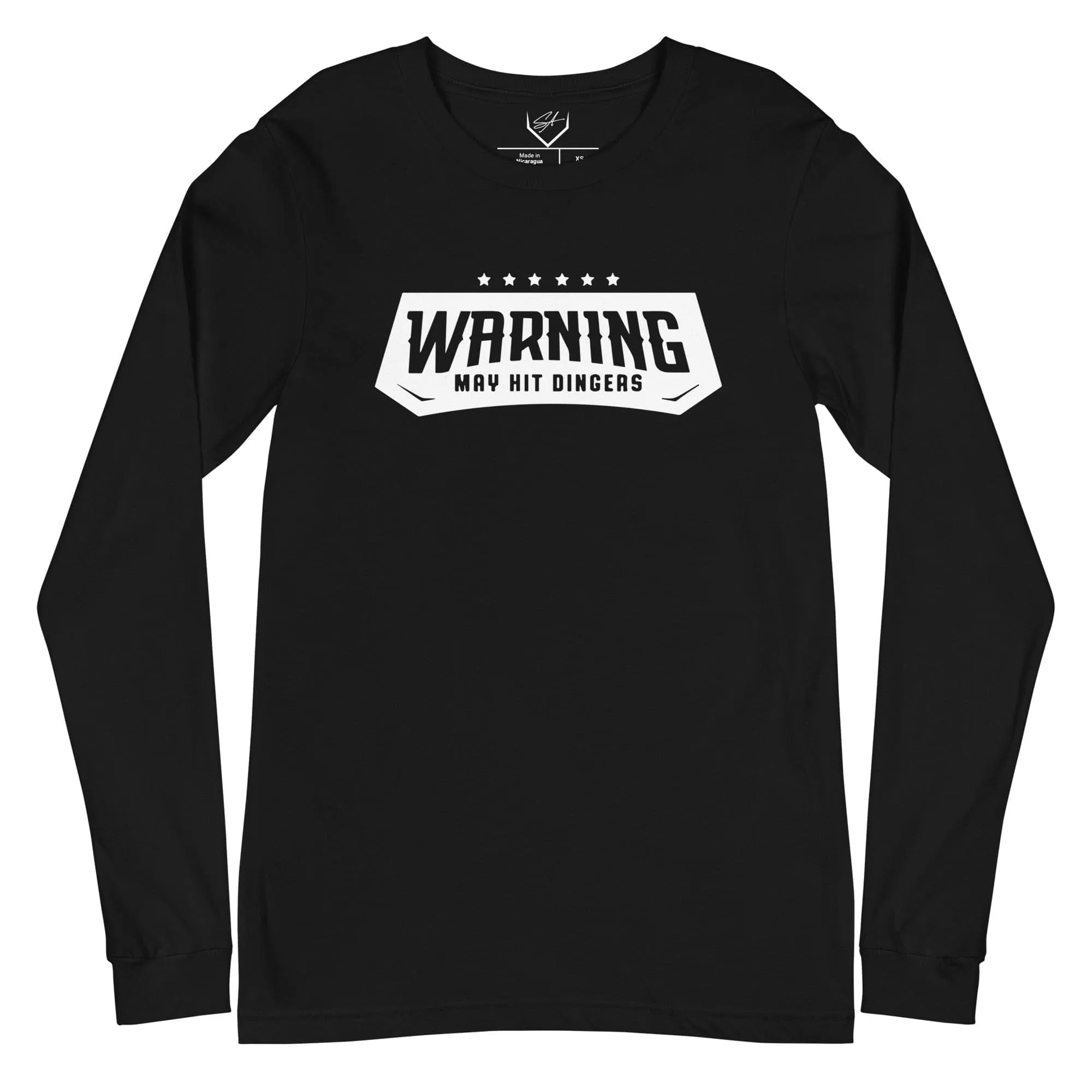 Warning May Hit Dingers - Adult Long Sleeve