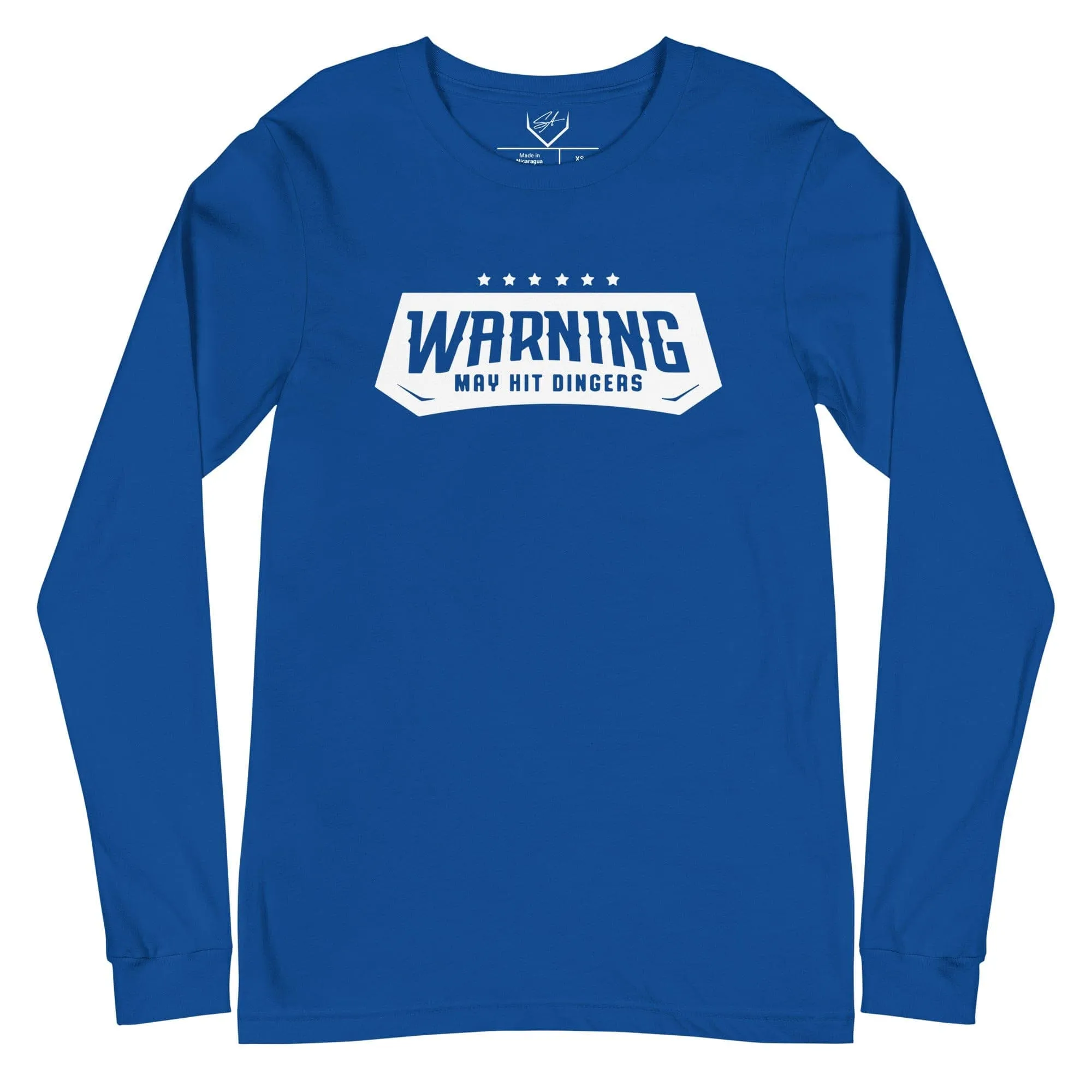 Warning May Hit Dingers - Adult Long Sleeve