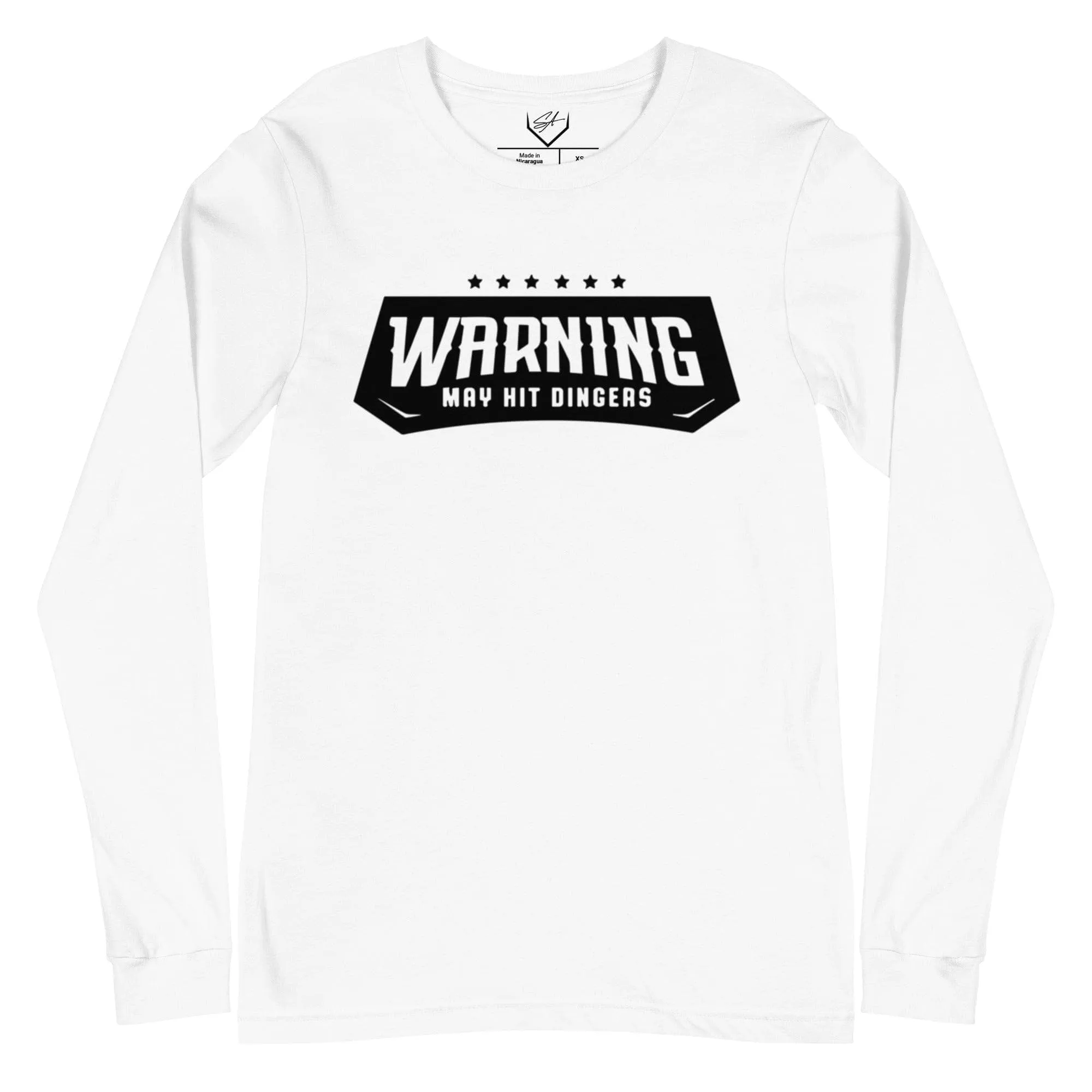 Warning May Hit Dingers - Adult Long Sleeve