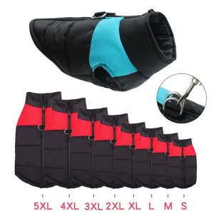 Waterproof Padded Dog Jacket with Zipper - Cozy & Protective for Small to Large Dogs!