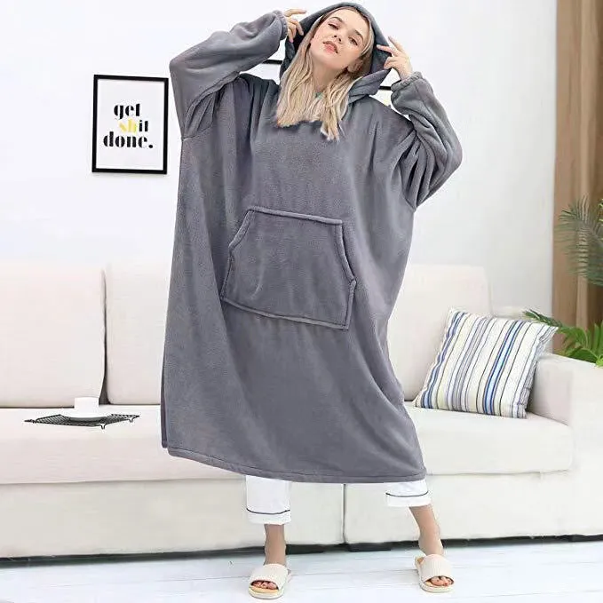 Wearable Blanket Cozy Giant Blanket Hoodie