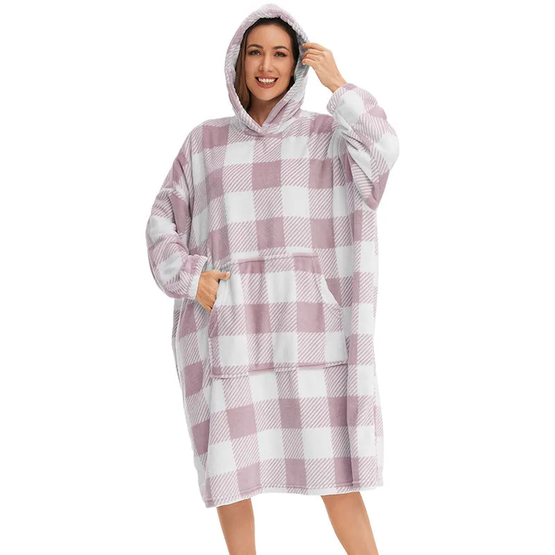 Wearable Blanket Cozy Giant Blanket Hoodie