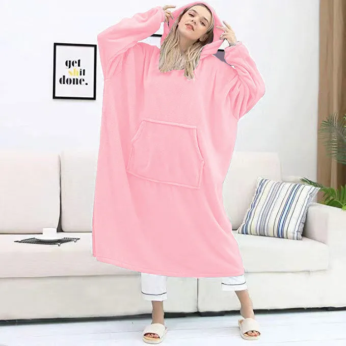 Wearable Blanket Cozy Giant Blanket Hoodie
