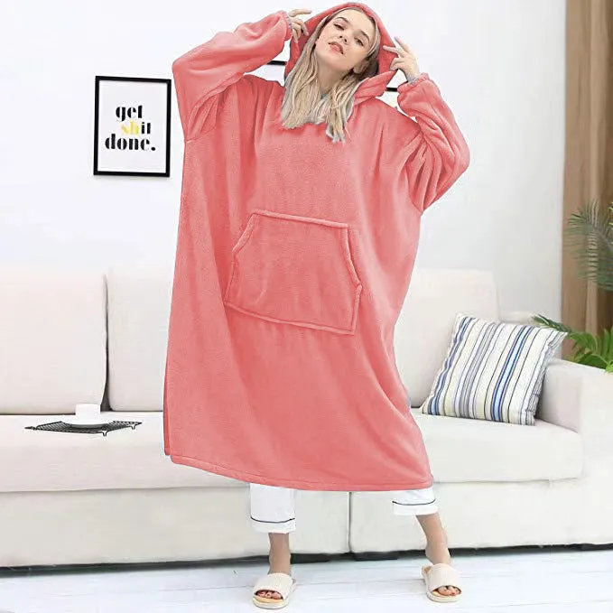 Wearable Blanket Cozy Giant Blanket Hoodie