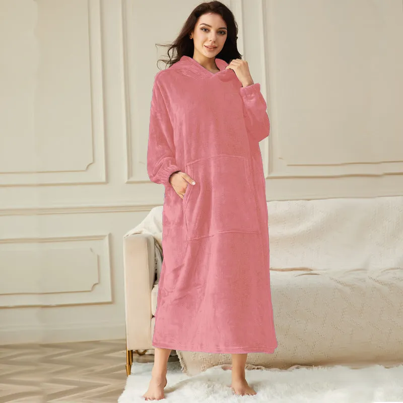 Wearable Blanket Cozy Giant Blanket Hoodie