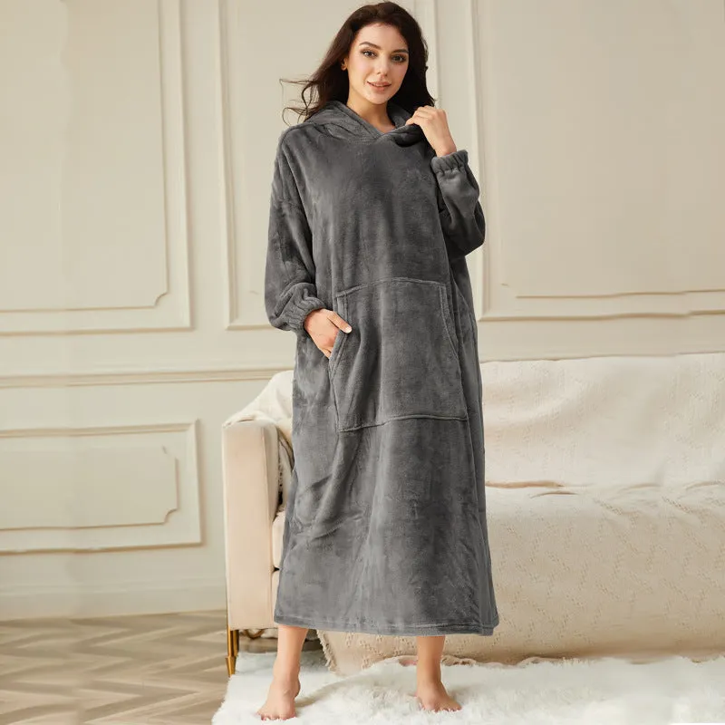 Wearable Blanket Cozy Giant Blanket Hoodie