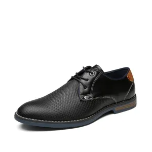 West Louis™ Unique Pattern Classic Leather Dress Shoes