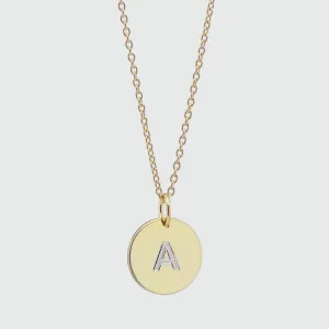 Westwick Yellow Gold Vermeil Disc Pendant