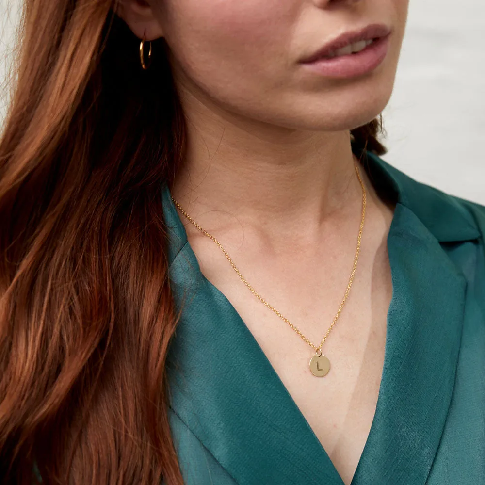Westwick Yellow Gold Vermeil Disc Pendant
