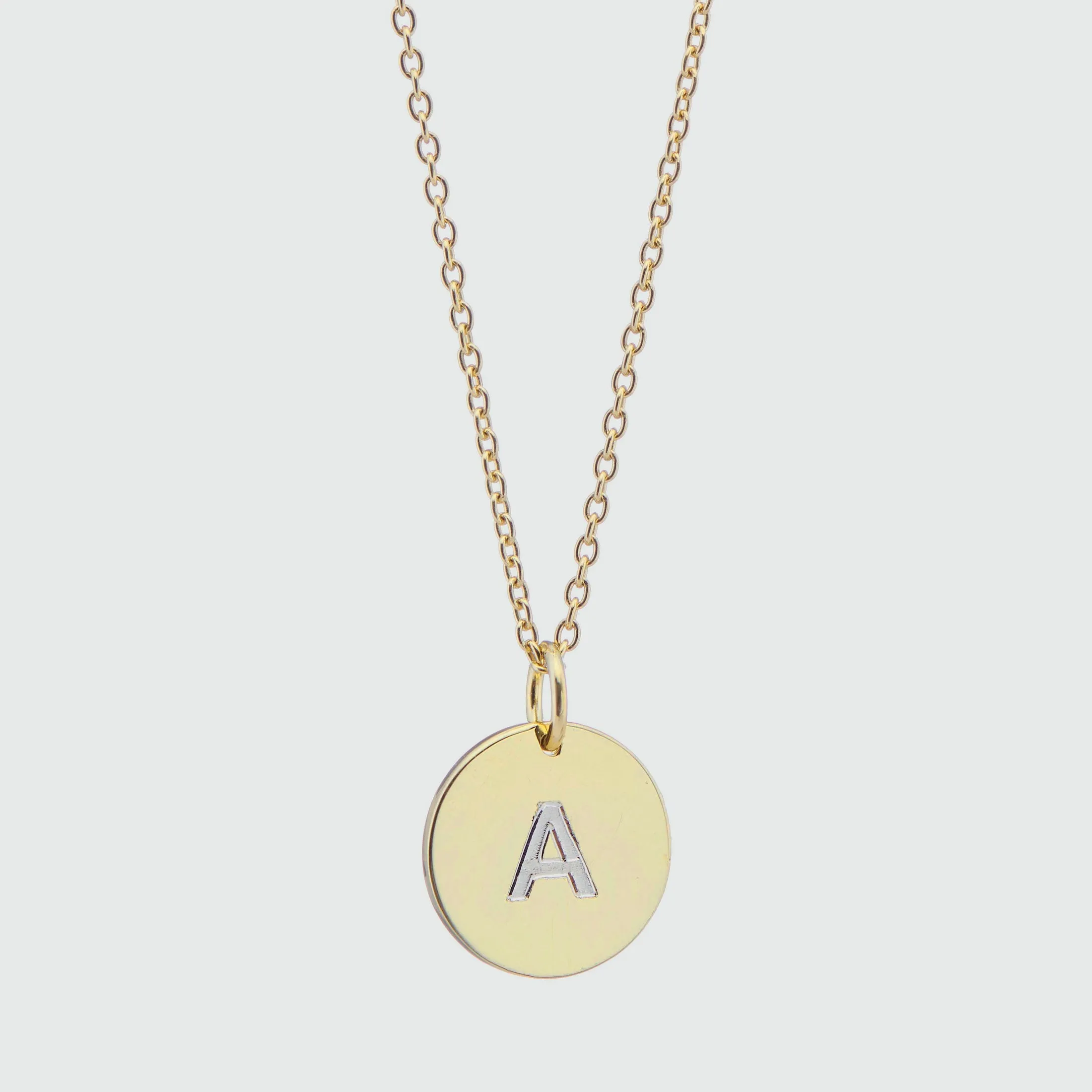 Westwick Yellow Gold Vermeil Disc Pendant