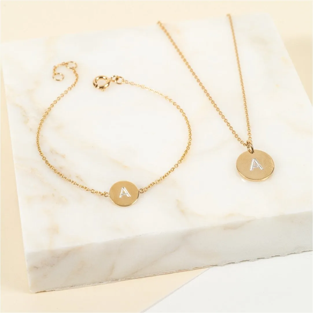 Westwick Yellow Gold Vermeil Disc Pendant