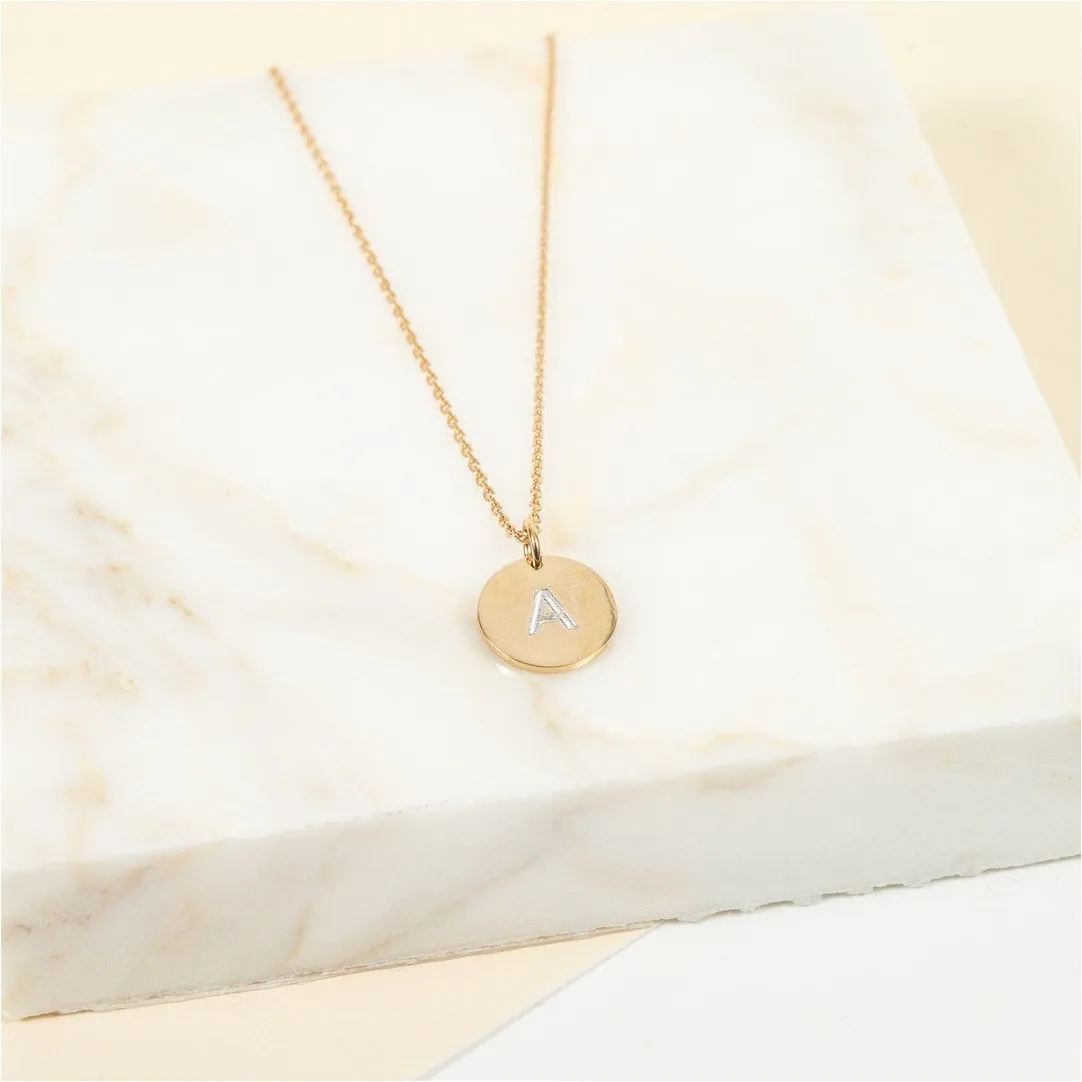 Westwick Yellow Gold Vermeil Disc Pendant