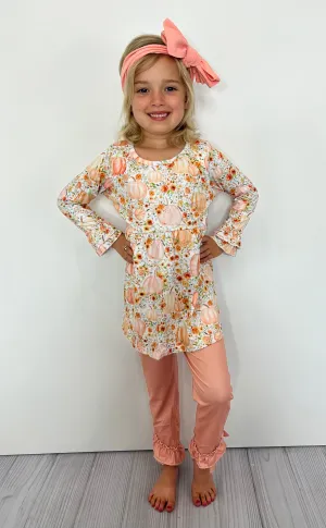 Whimsical Pumpkin 2-pc Girls Set