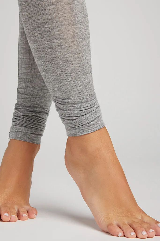 Whipped Long Underwear in Heather Grey
