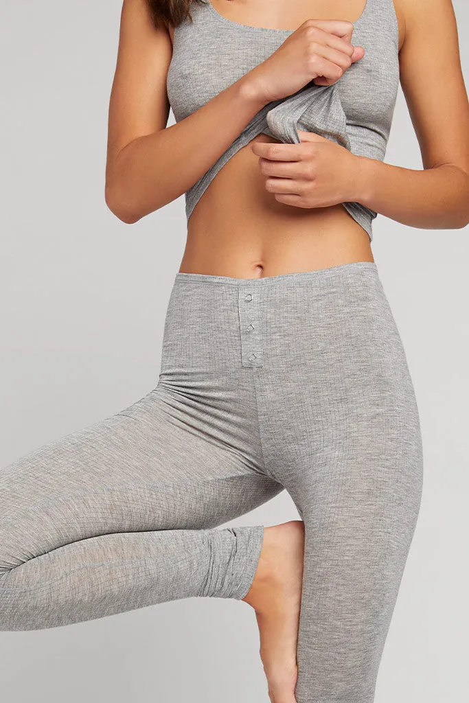 Whipped Long Underwear in Heather Grey