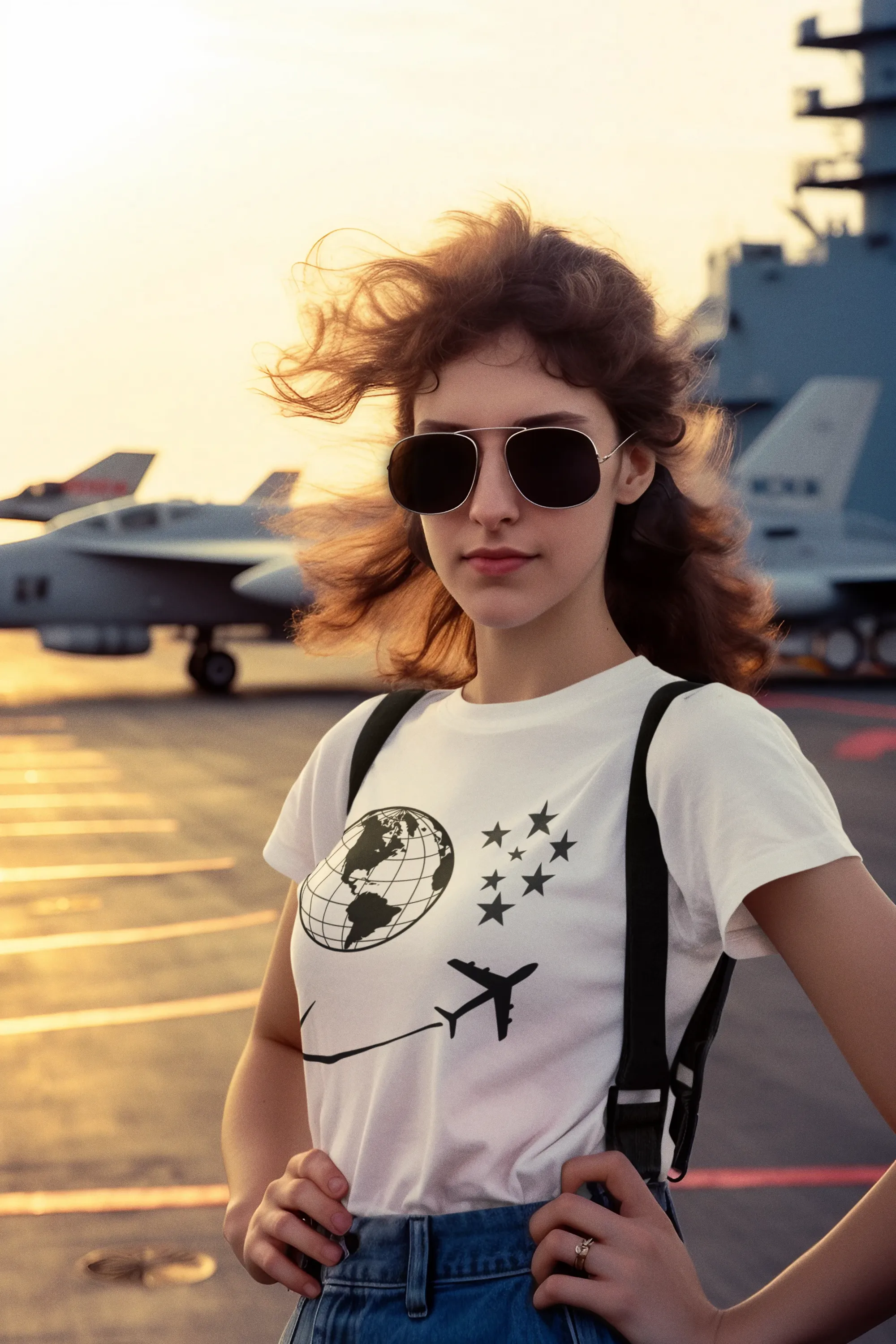 White Aeroplane Tee