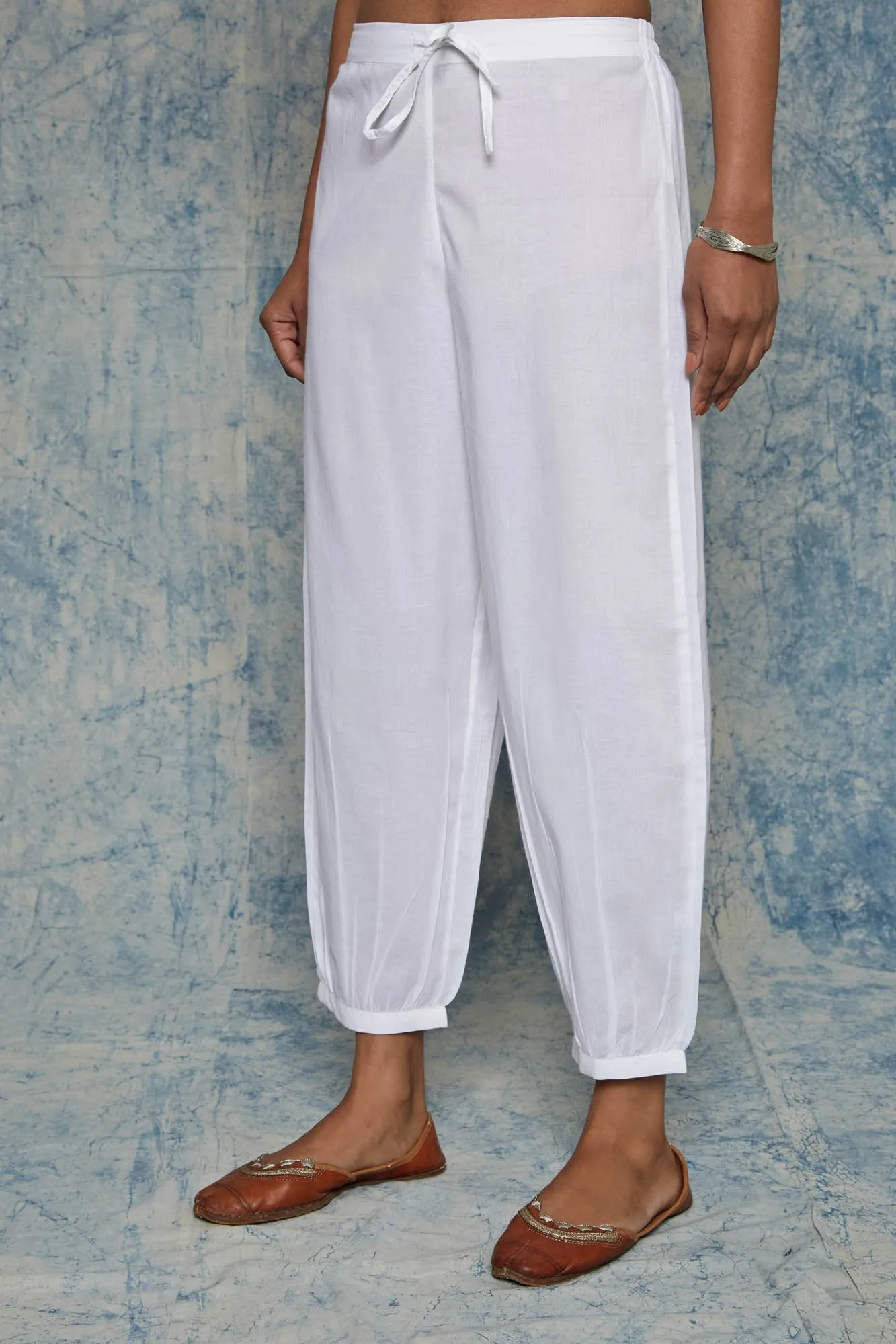 White Afghani Pants