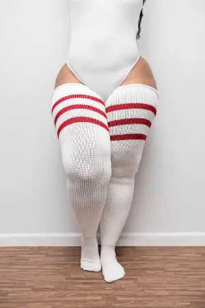 White & Red Stripes