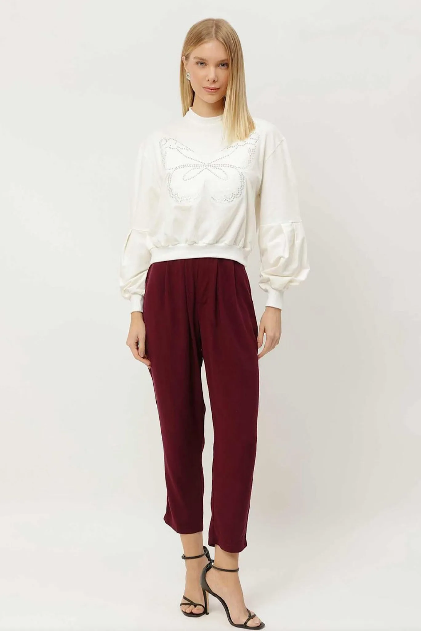 White Butterfly Sweatshirt