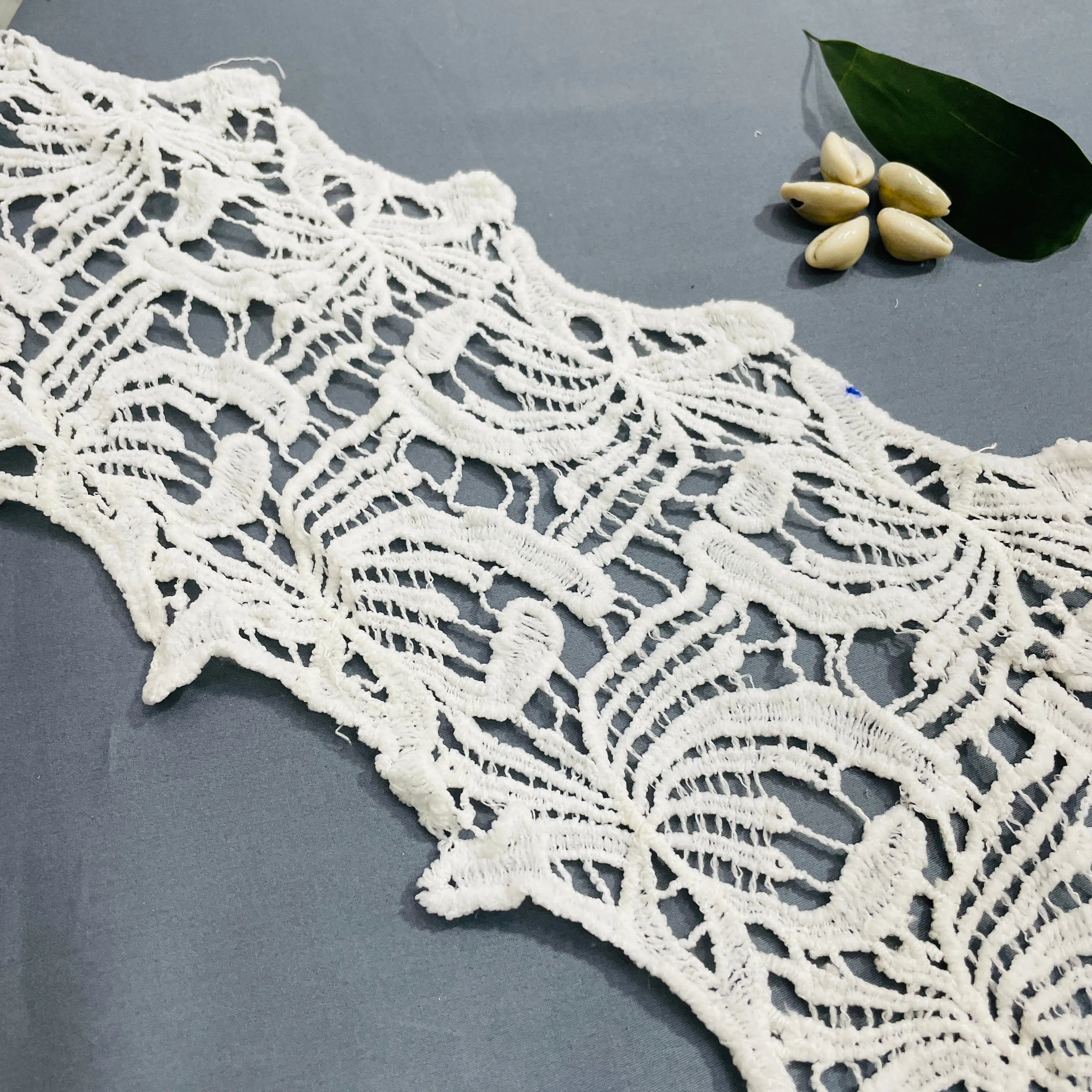 White Dyeable Cotton Lace