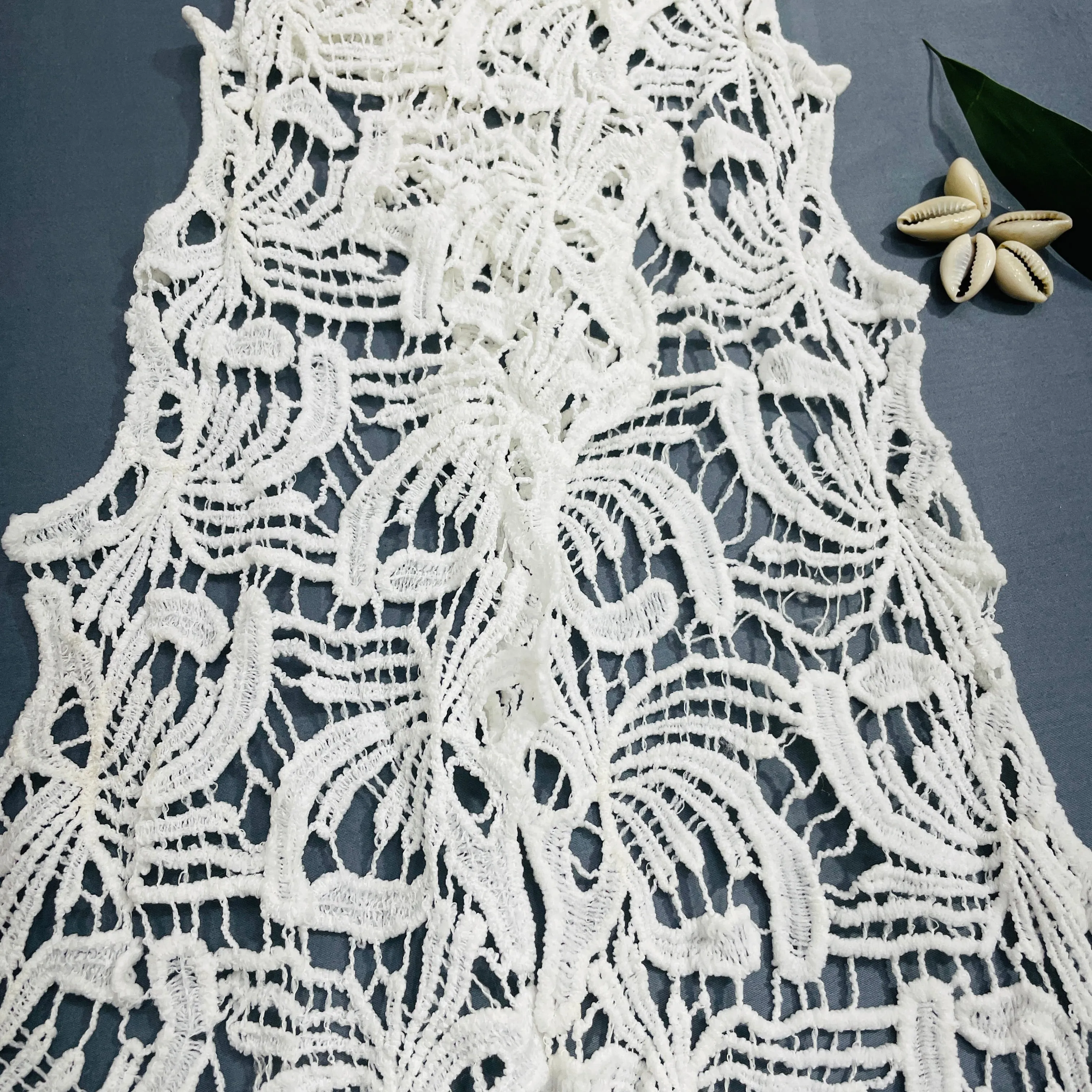 White Dyeable Cotton Lace