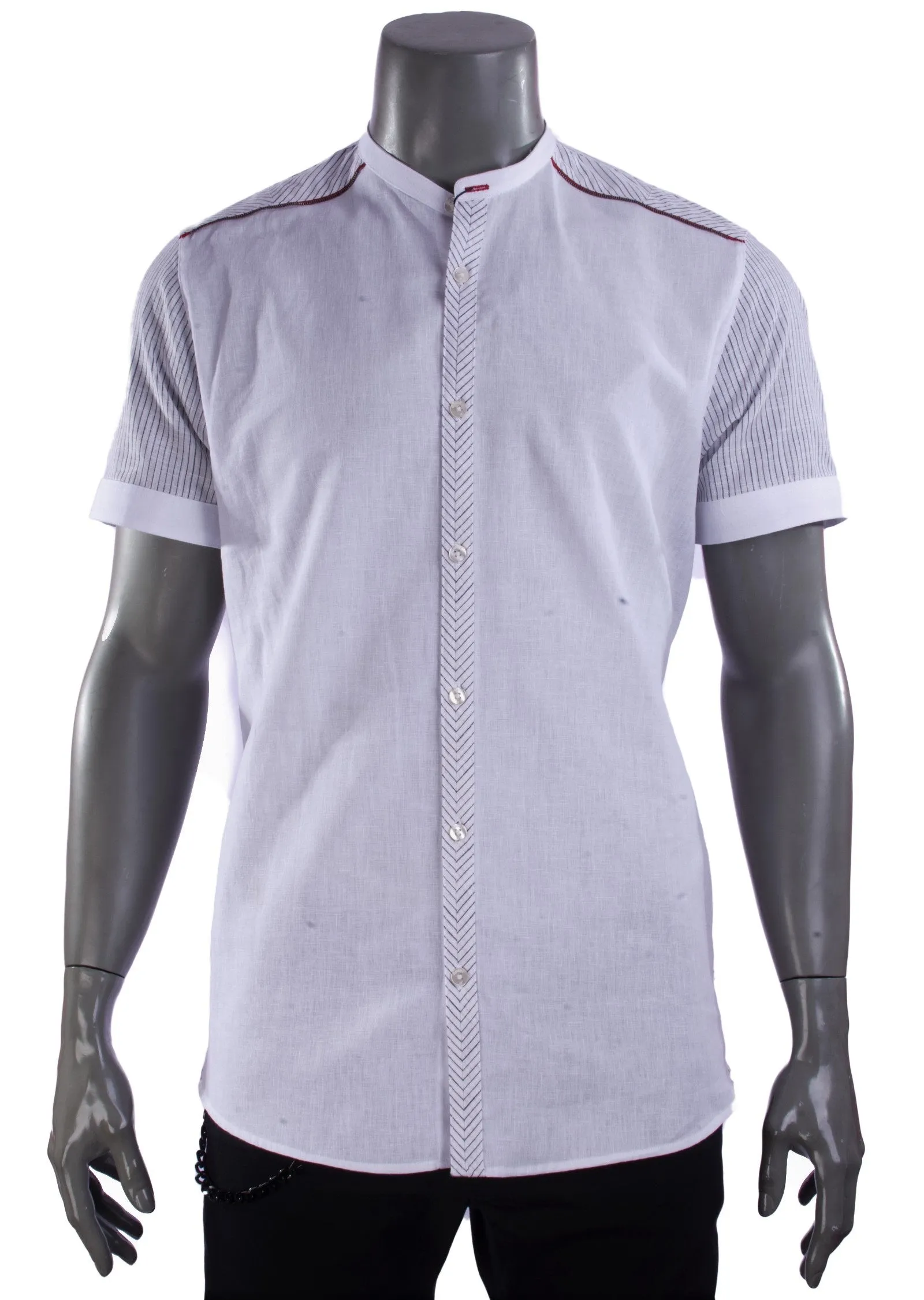 White Linen Short Sleeve Shirt