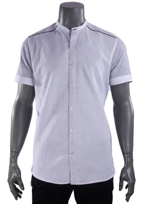 White Linen Short Sleeve Shirt