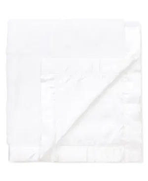 White Plush Receiving Blanket