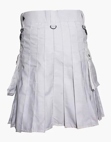 WHITE TACTICAL UTILITY KILT