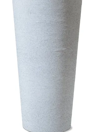 White Tall Fibre Pot