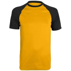 Wicking Retro Short Sleeve Jersey Gold-Black