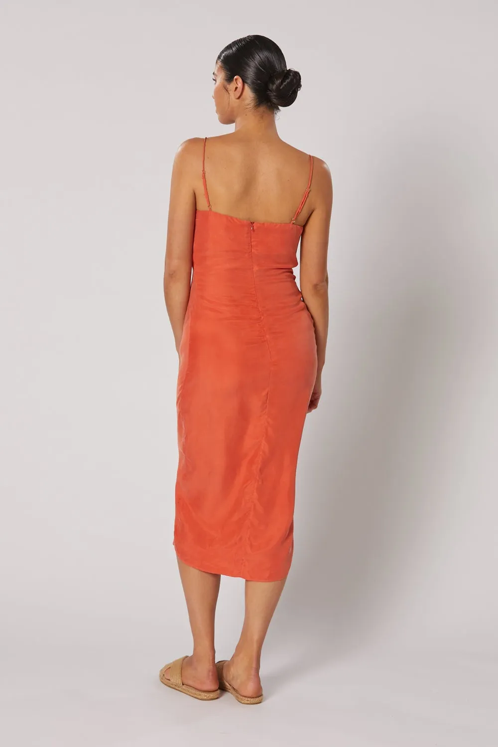 Winona Seraphina Midi Dress - Red Orange