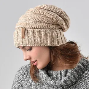 Winter Fashion Knitted Soft and Slouchy Outdoor Beanie Hats