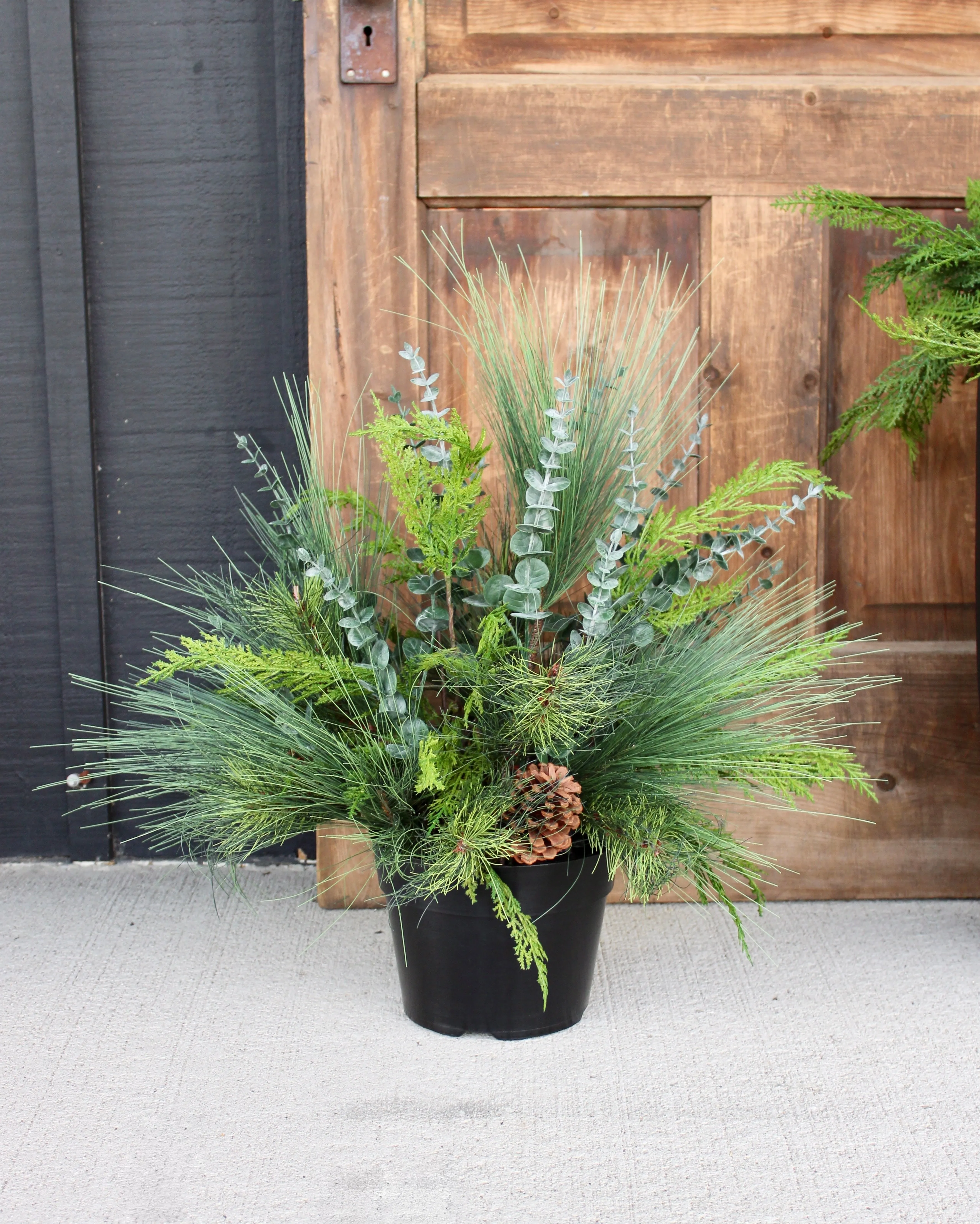 Winter Foliage “Drop-In” Arrangement