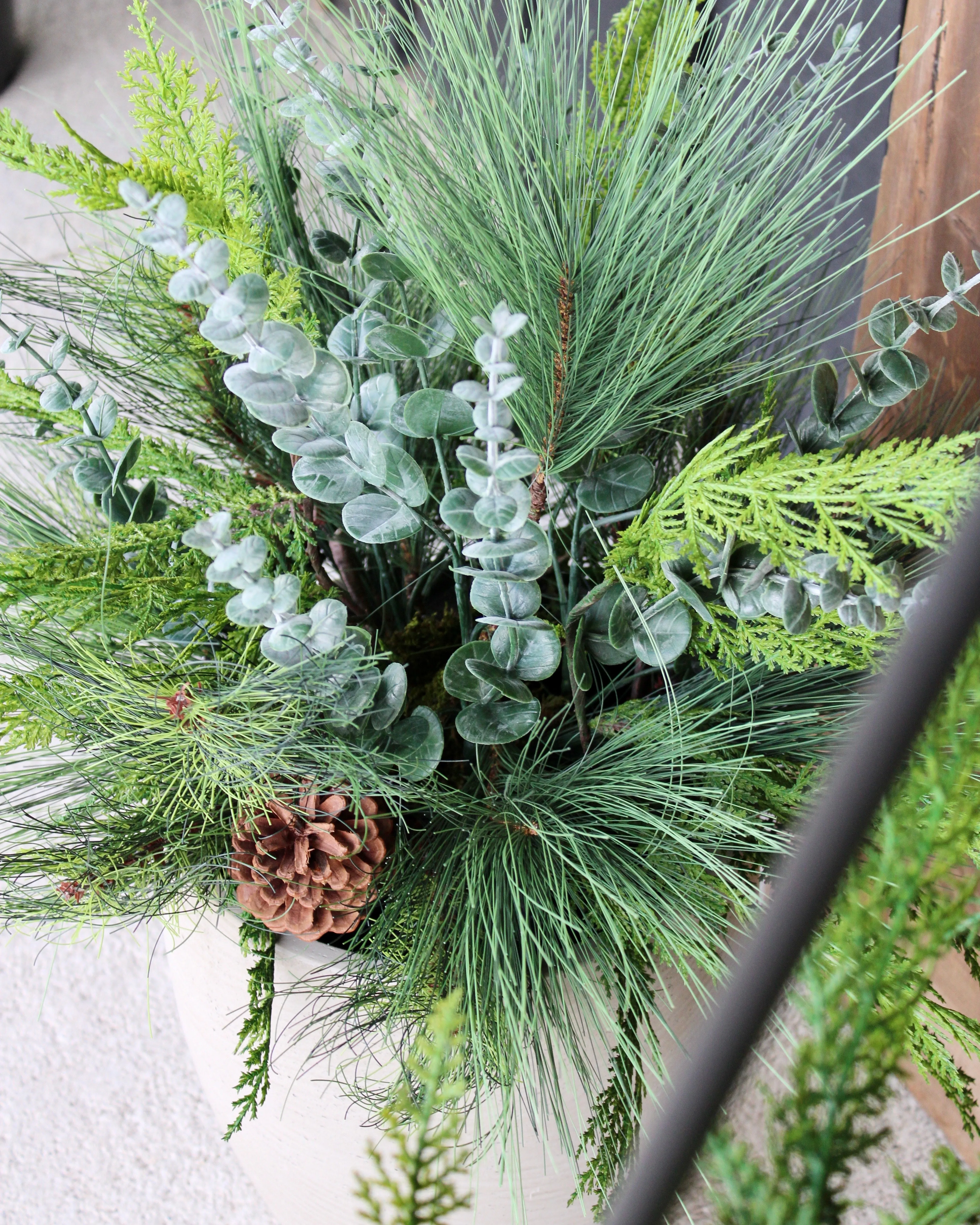 Winter Foliage “Drop-In” Arrangement