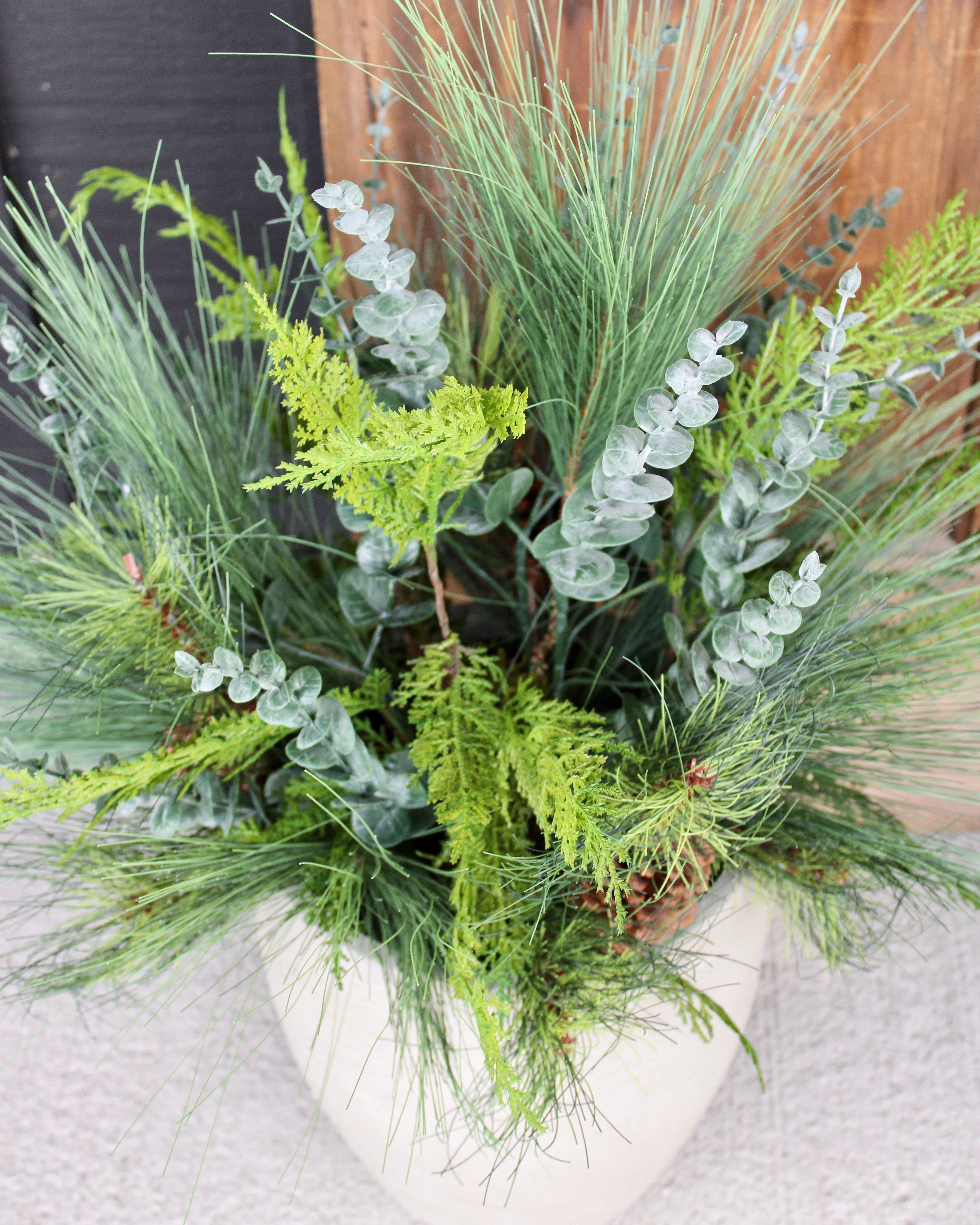 Winter Foliage “Drop-In” Arrangement