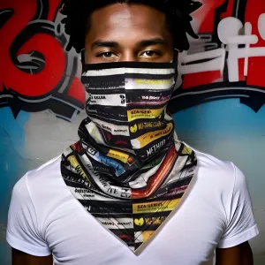 *WINTER HEADWEAR / FACE COVERINGS* ~WU-TANG CASSETTE STACK~